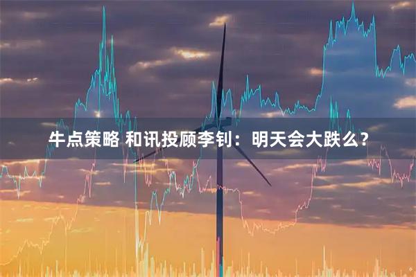 牛点策略 和讯投顾李钊：明天会大跌么？