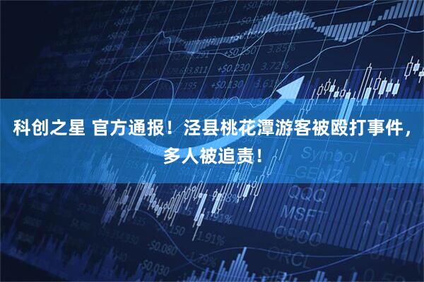 科创之星 官方通报！泾县桃花潭游客被殴打事件，多人被追责！