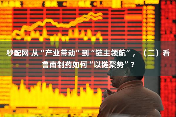 秒配网 从“产业带动”到“链主领航”，（二）看鲁南制药如何“以链聚势”？